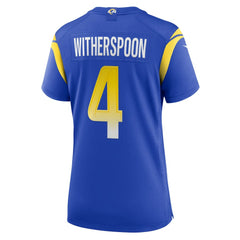 Ahkello Witherspoon Los Angeles Rams Women's Team Game Jersey Royal - Nike