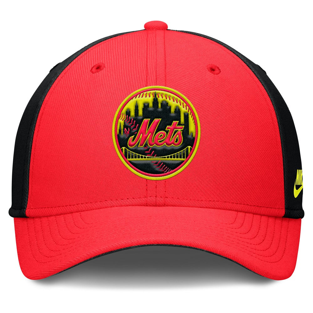 New York Mets Nike Neon 90s Rise SwooshFlex Hat On Sale