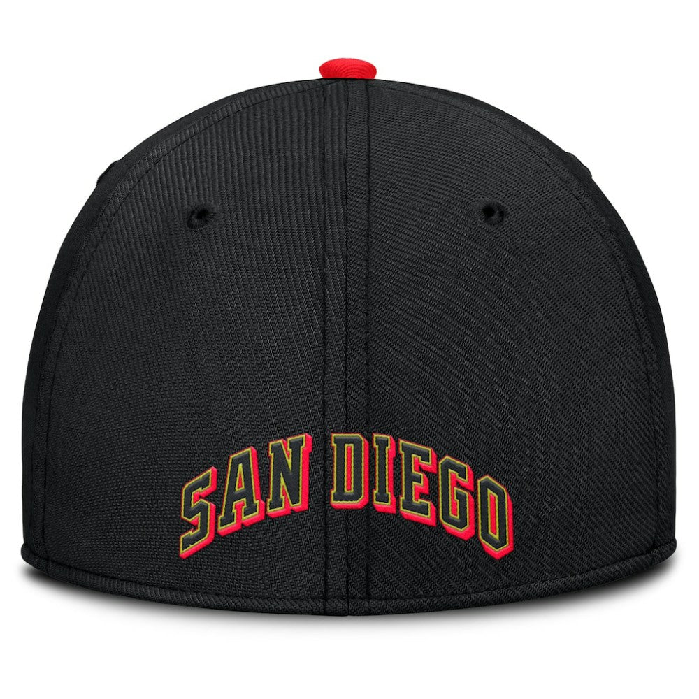 San Diego Padres Nike Neon 90s Rise SwooshFlex Hat On Sale