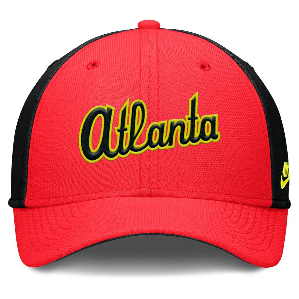 Atlanta Braves Nike Neon 90s Rise SwooshFlex Hat Clearance