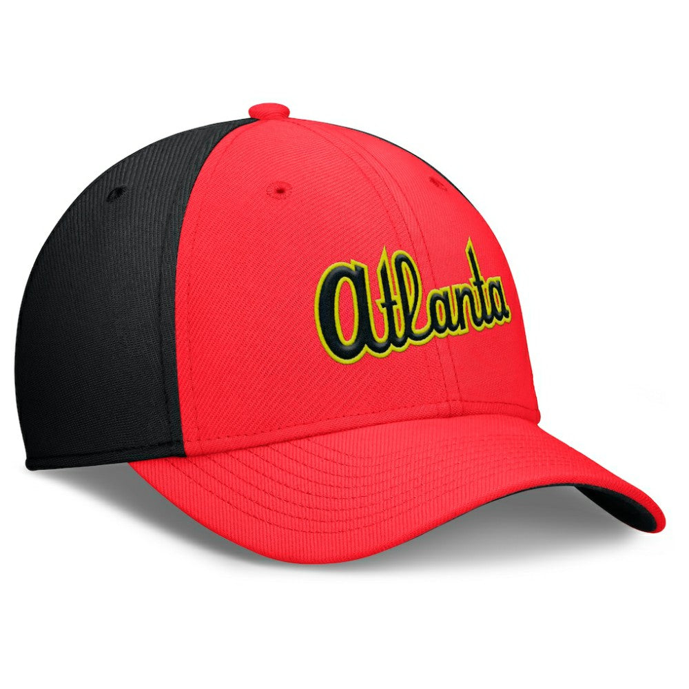 Atlanta Braves Nike Neon 90s Rise SwooshFlex Hat Clearance