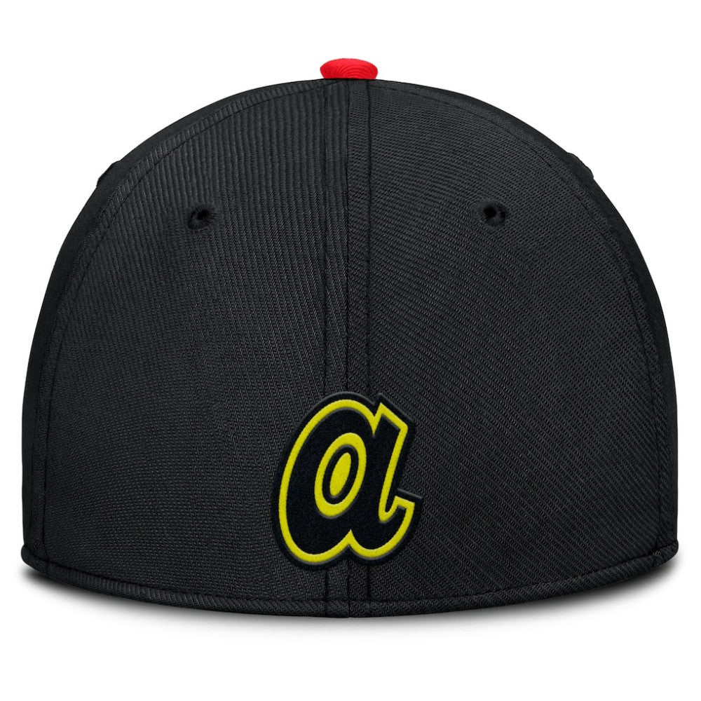 Atlanta Braves Nike Neon 90s Rise SwooshFlex Hat Clearance