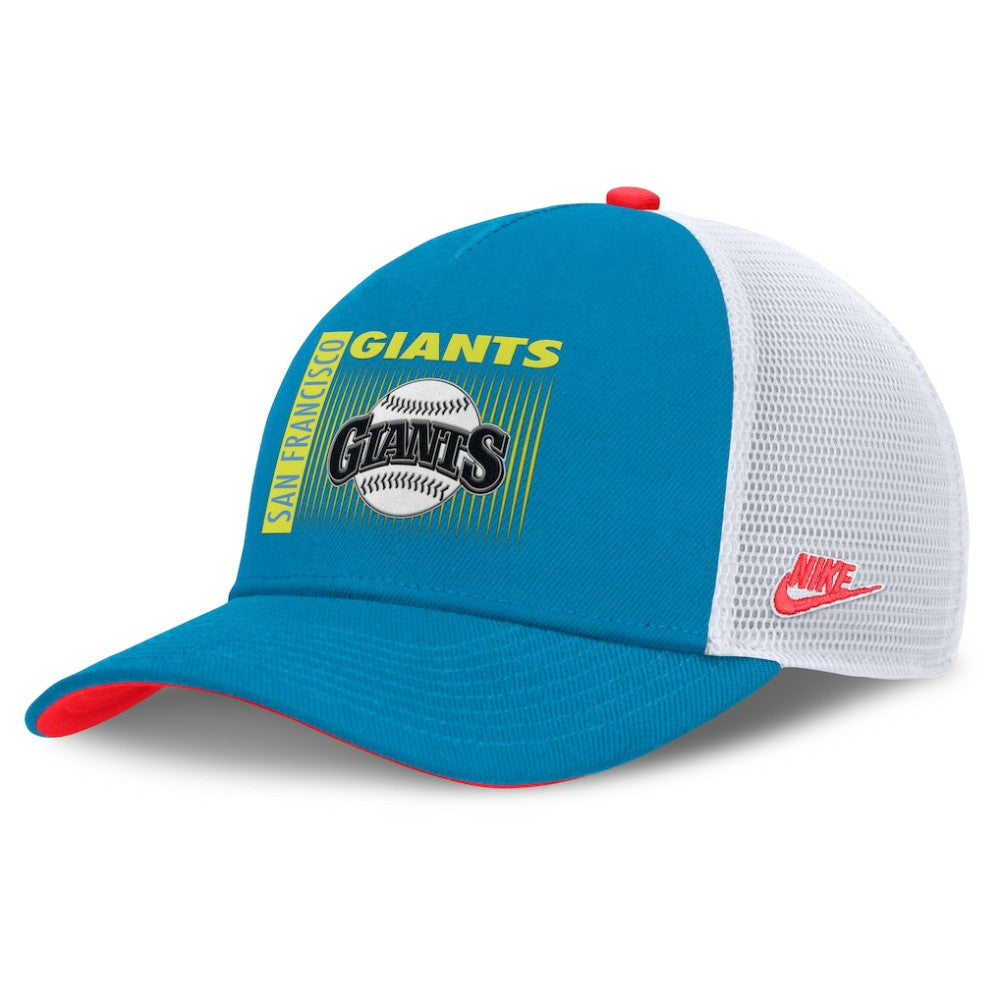 San Francisco Giants Nike Neon 90s Rise Structured Performance Adjustable Trucker Hat for sale