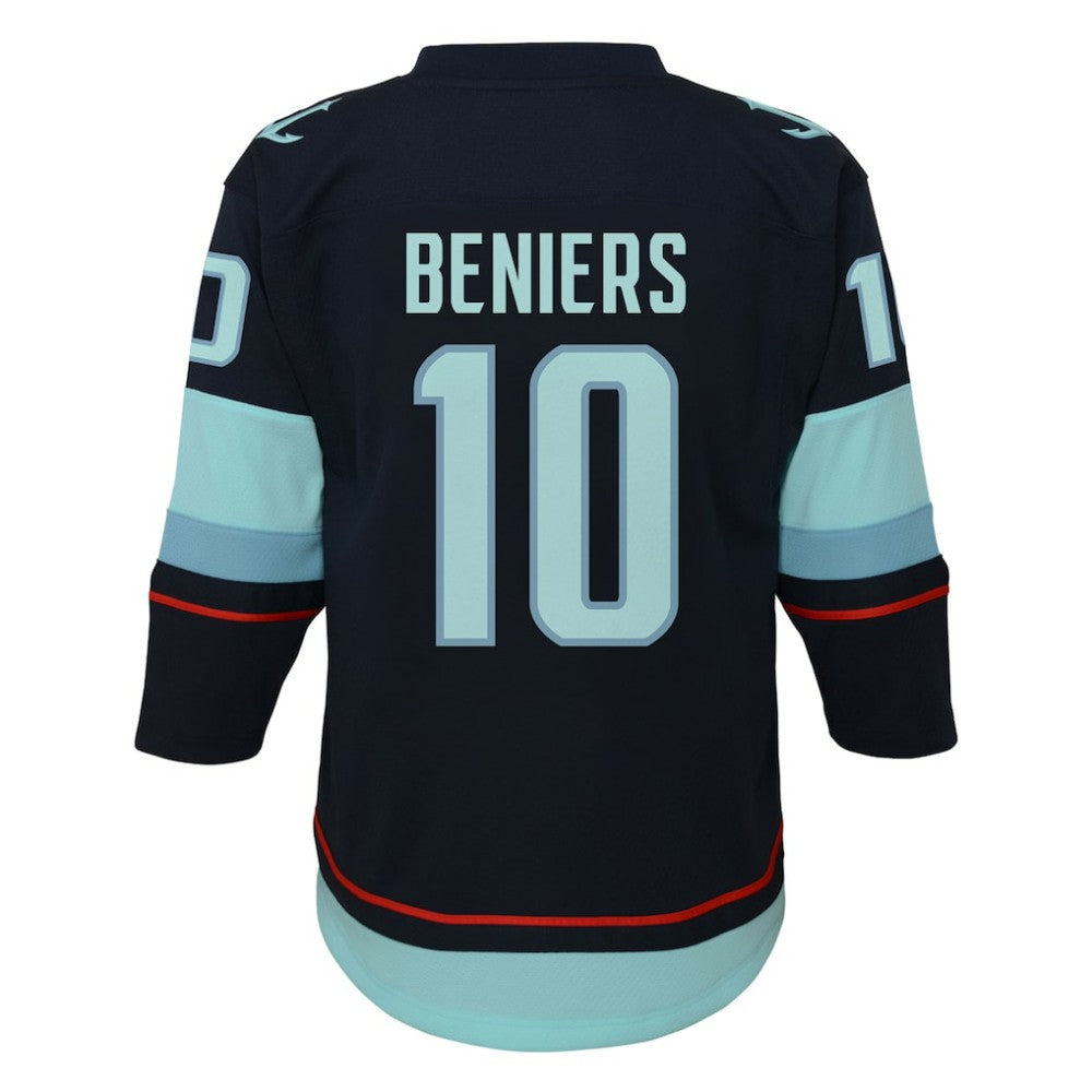 Matty Beniers Seattle Kraken Youth Alternate Replica Player Jersey - Navy | NHL Jerseys