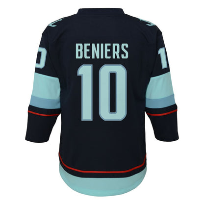 Matty Beniers Seattle Kraken Youth Alternate Replica Player Jersey - Navy | NHL Jerseys