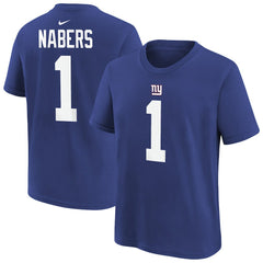 Malik Nabers New York Giants Player Name & Number T-Shirt Royal - Nike