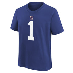 Malik Nabers New York Giants Player Name & Number T-Shirt Royal - Nike