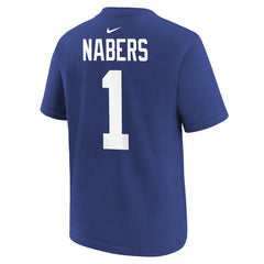 Malik Nabers New York Giants Player Name & Number T-Shirt Royal - Nike