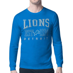 Detroit Lions Starter Retro Team Logo Long Sleeve T-Shirt Blue - NFL