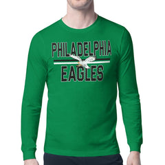 Philadelphia Eagles Starter Retro Team Logo Long Sleeve T-Shirt Kelly Green - NFL