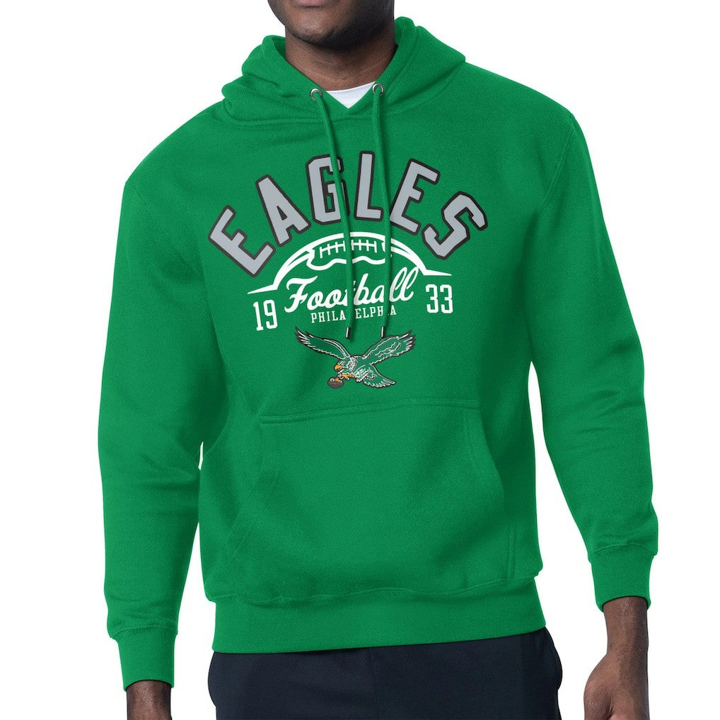 Philadelphia Eagles Starter Half Ball Retro Logo Pullover Hoodie Kelly Green - NFL