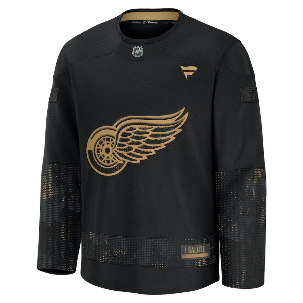 Detroit Red Wings - Fanatics 2024 Military Appreciation Practice Jersey Black