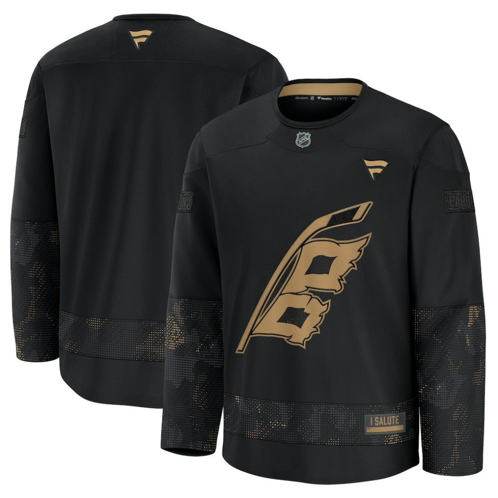 Carolina Hurricanes - Fanatics 2024 Military Appreciation Practice Jersey Black