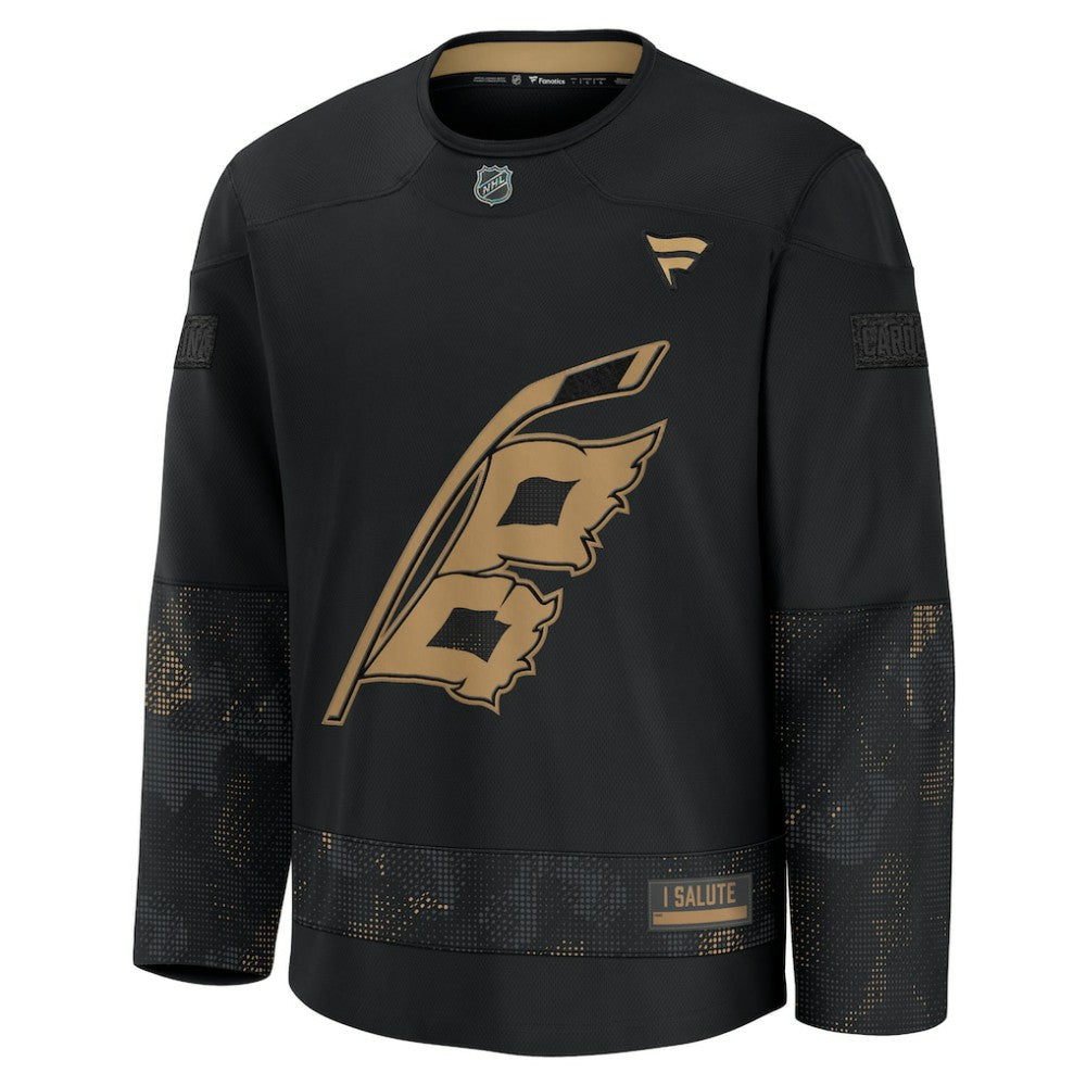 Carolina Hurricanes - Fanatics 2024 Military Appreciation Practice Jersey Black