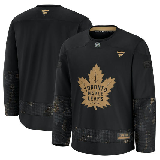 Toronto Maple Leafs Fanatics 2024 Military Appreciation Practice Jersey - Black | NHL Jerseys