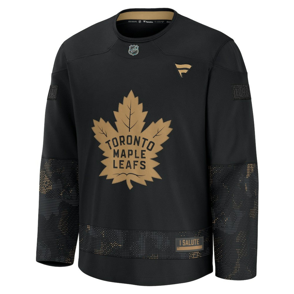 Toronto Maple Leafs - Fanatics 2024 Military Appreciation Practice Jersey Black