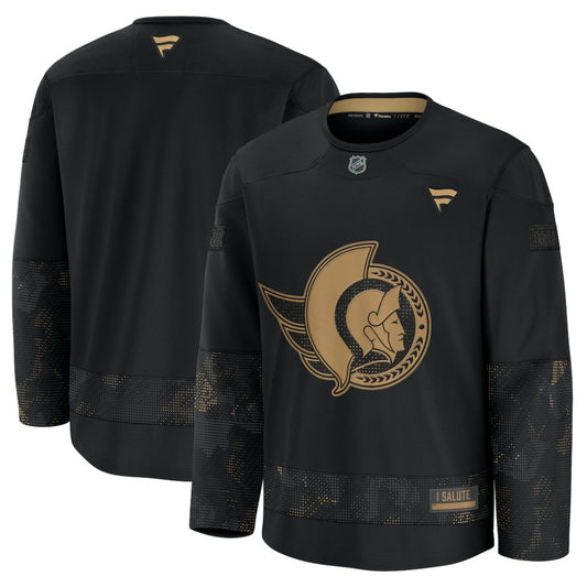 Ottawa Senators Fanatics 2024 Military Appreciation Practice Jersey - Black | NHL Jerseys