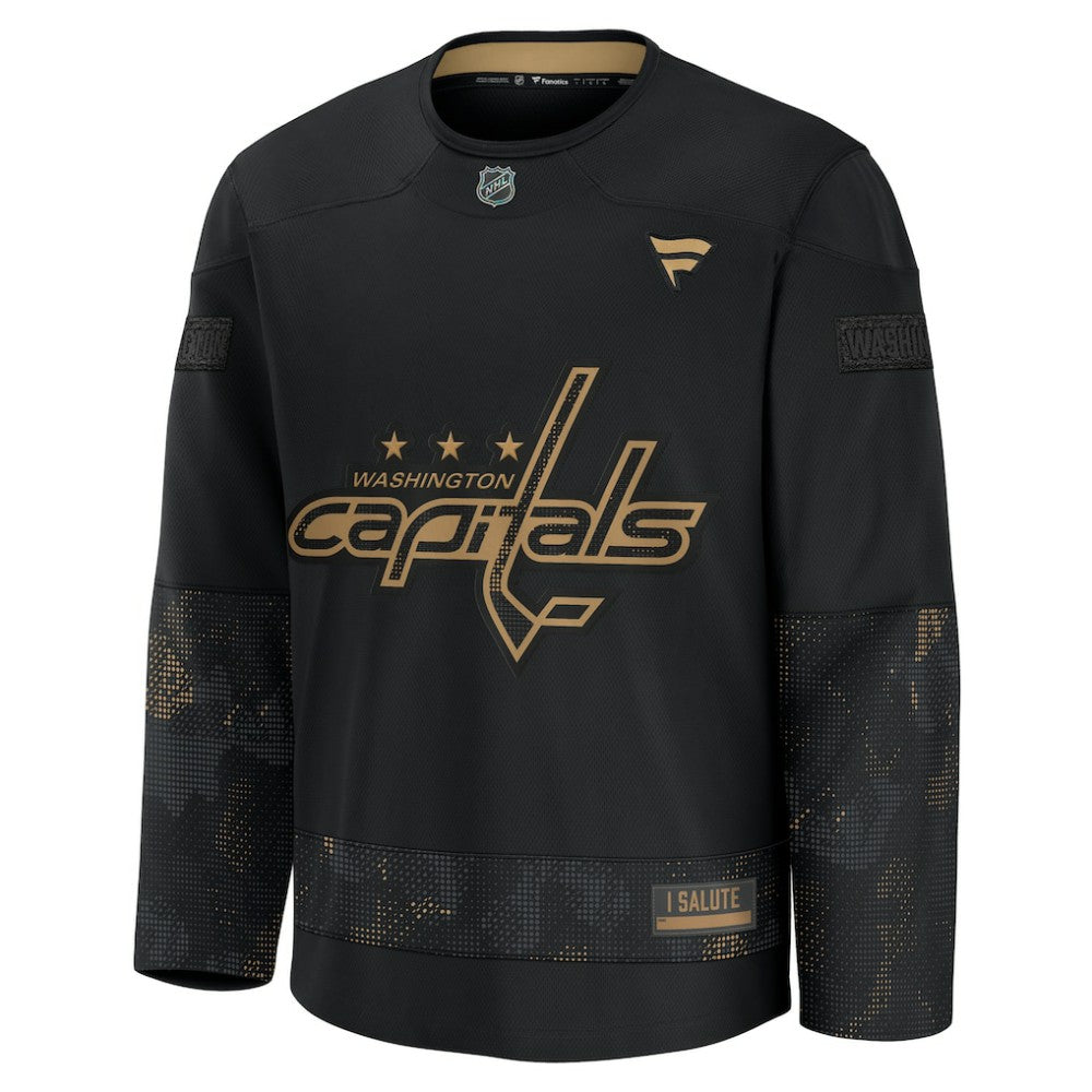 Washington Capitals Fanatics 2024 Military Appreciation Practice Jersey - Black | NHL Jerseys