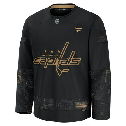 Washington Capitals Fanatics 2024 Military Appreciation Practice Jersey - Black | NHL Jerseys