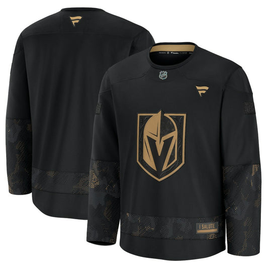 Vegas Golden Knights Fanatics 2024 Military Appreciation Practice Jersey - Black | NHL Jerseys