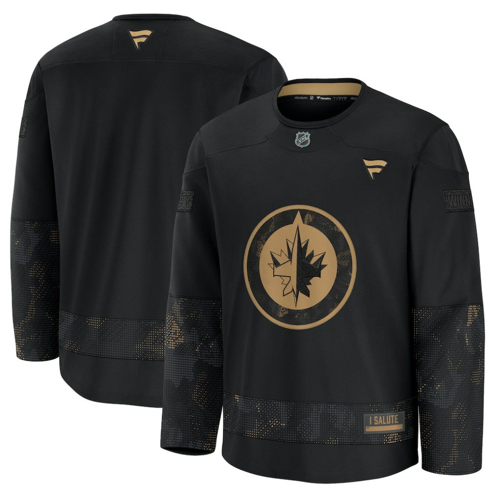 Winnipeg Jets - Fanatics 2024 Military Appreciation Practice Jersey Black