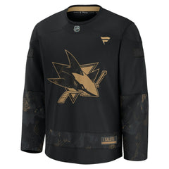 San Jose Sharks - Fanatics 2024 Military Appreciation Practice Jersey Black
