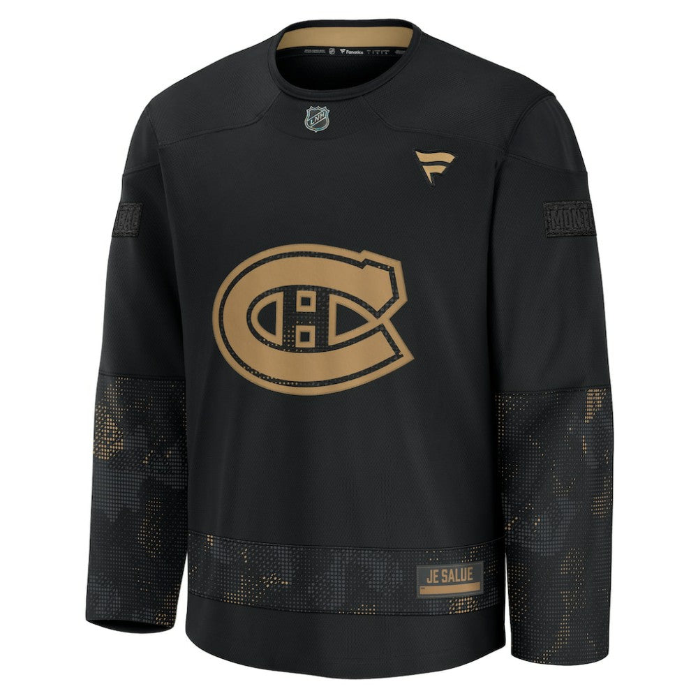 Montreal Canadiens - Fanatics 2024 Military Appreciation Practice Jersey Black