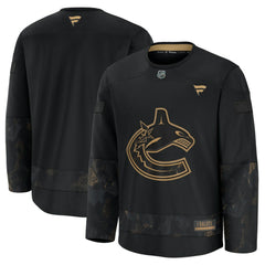 Vancouver Canucks - Fanatics 2024 Military Appreciation Practice Jersey Black