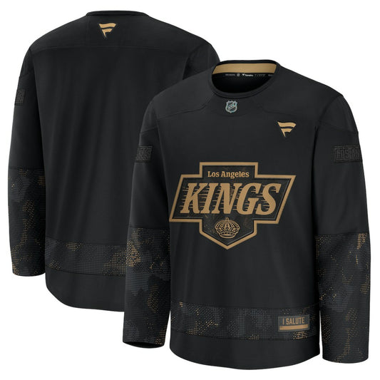 Los Angeles Kings Fanatics 2024 Military Appreciation Practice Jersey - Black | NHL Jerseys