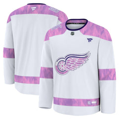 Detroit Red Wings - Fanatics 2024 Hockey Fights Cancer Practice Jersey White