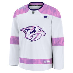 Nashville Predators - Fanatics 2024 Hockey Fights Cancer Practice Jersey White