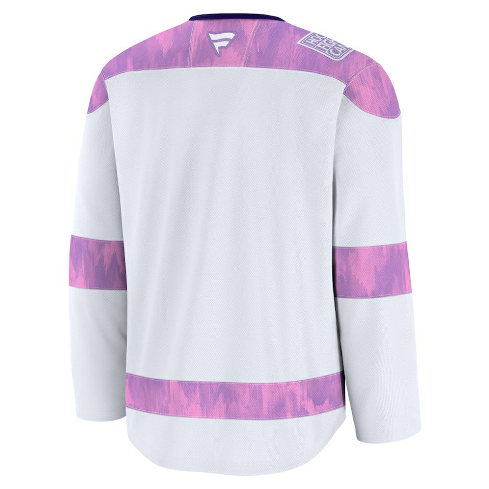 Nashville Predators Fanatics 2024 Hockey Fights Cancer Practice Jersey - White | NHL Jerseys