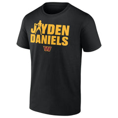 Jayden Daniels Washington Commanders Play Motion T-Shirt Black - NFL
