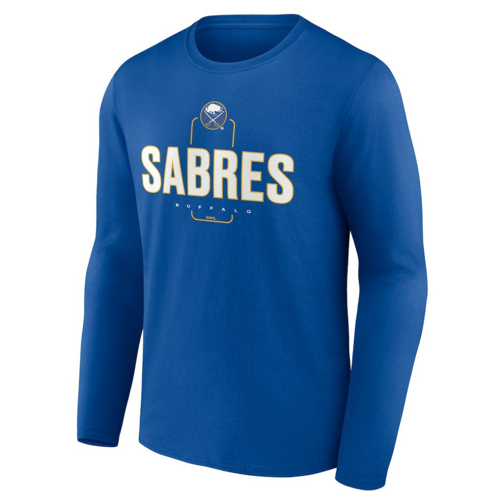Buffalo Sabres - Personalized Name & Number Midfielder Long Sleeve T-Shirt Royal