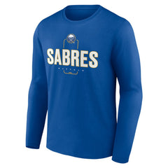 Buffalo Sabres - Personalized Name & Number Midfielder Long Sleeve T-Shirt Royal