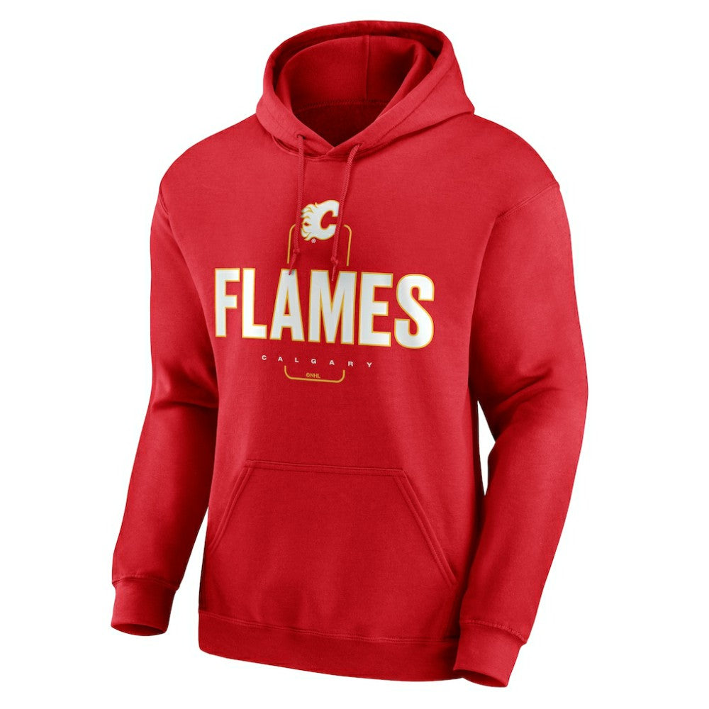 Calgary Flames - Personalized Name & Number Midfielder Pullover Hoodie Red
