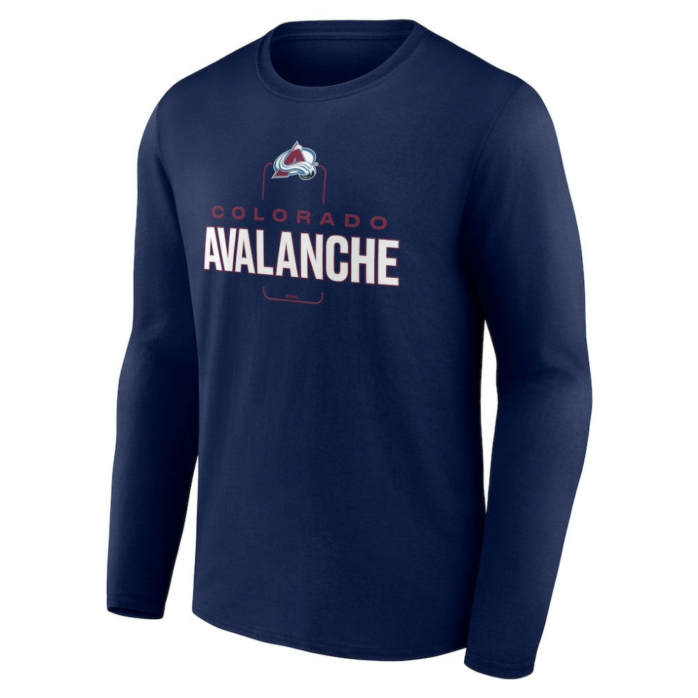 Colorado Avalanche - Personalized Name & Number Midfielder Long Sleeve T-Shirt Navy