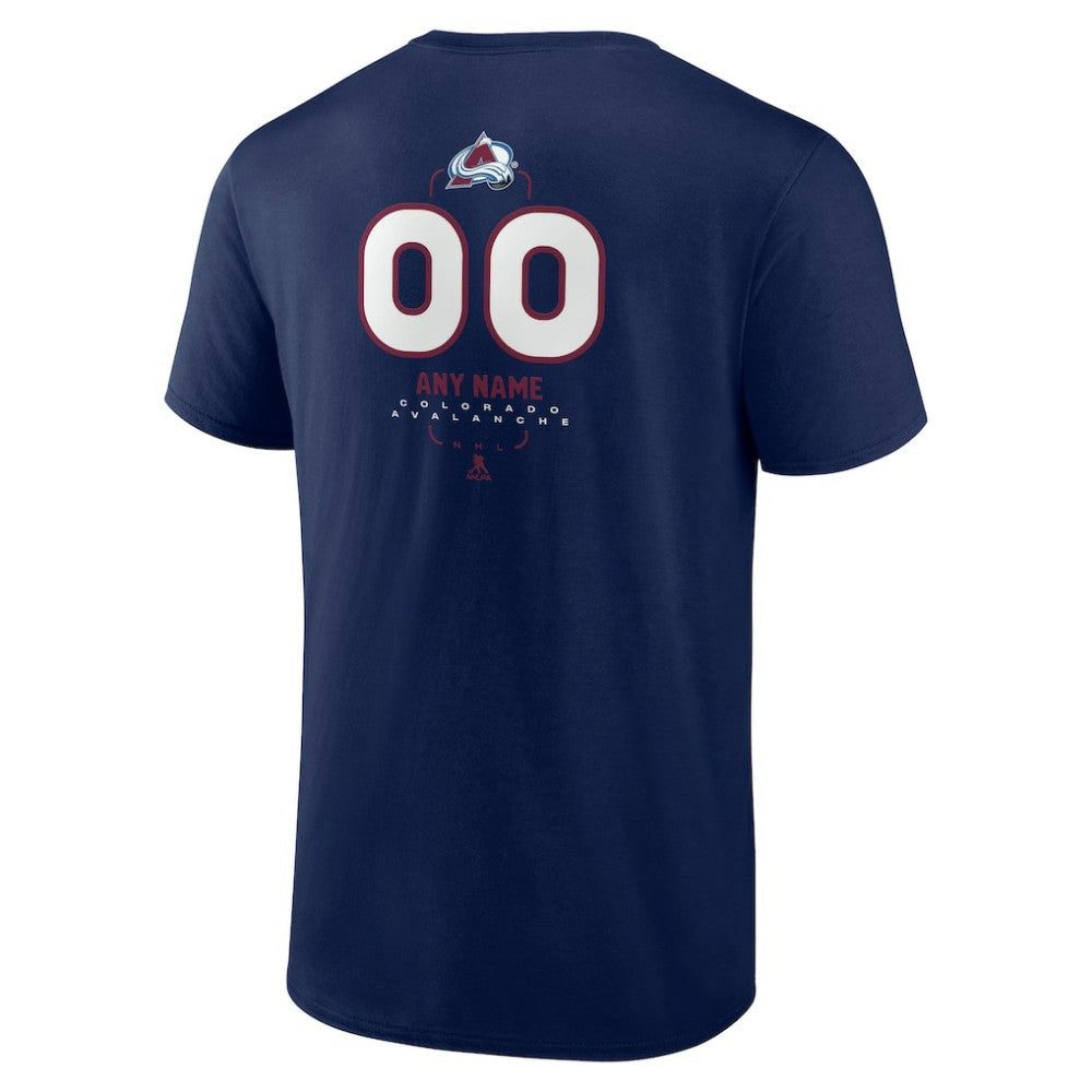 Colorado Avalanche - Personalized Name & Number Midfielder T-Shirt Navy
