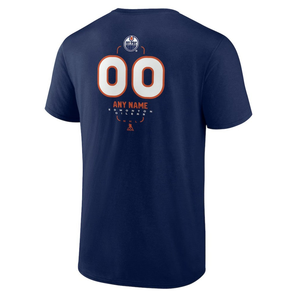 Edmonton Oilers - Personalized Name & Number Midfielder T-Shirt Navy