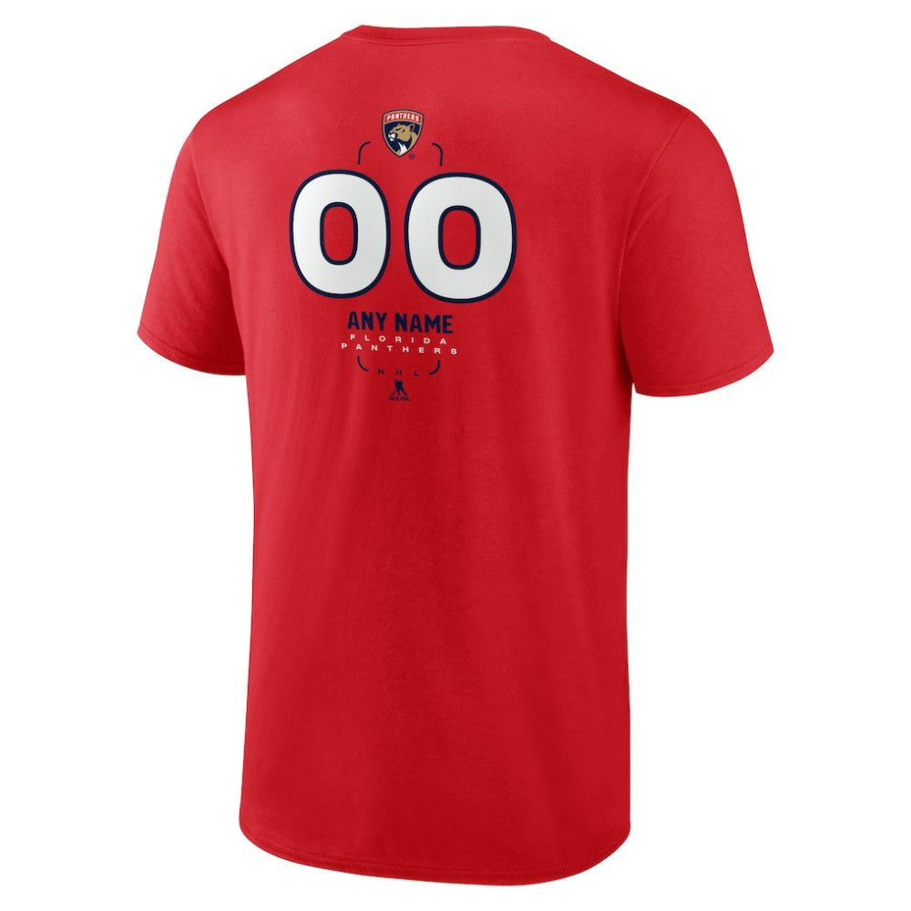 Florida Panthers - Personalized Name & Number Midfielder T-Shirt Red