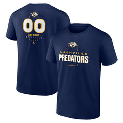 Nashville Predators - Personalized Name & Number Midfielder T-Shirt Navy
