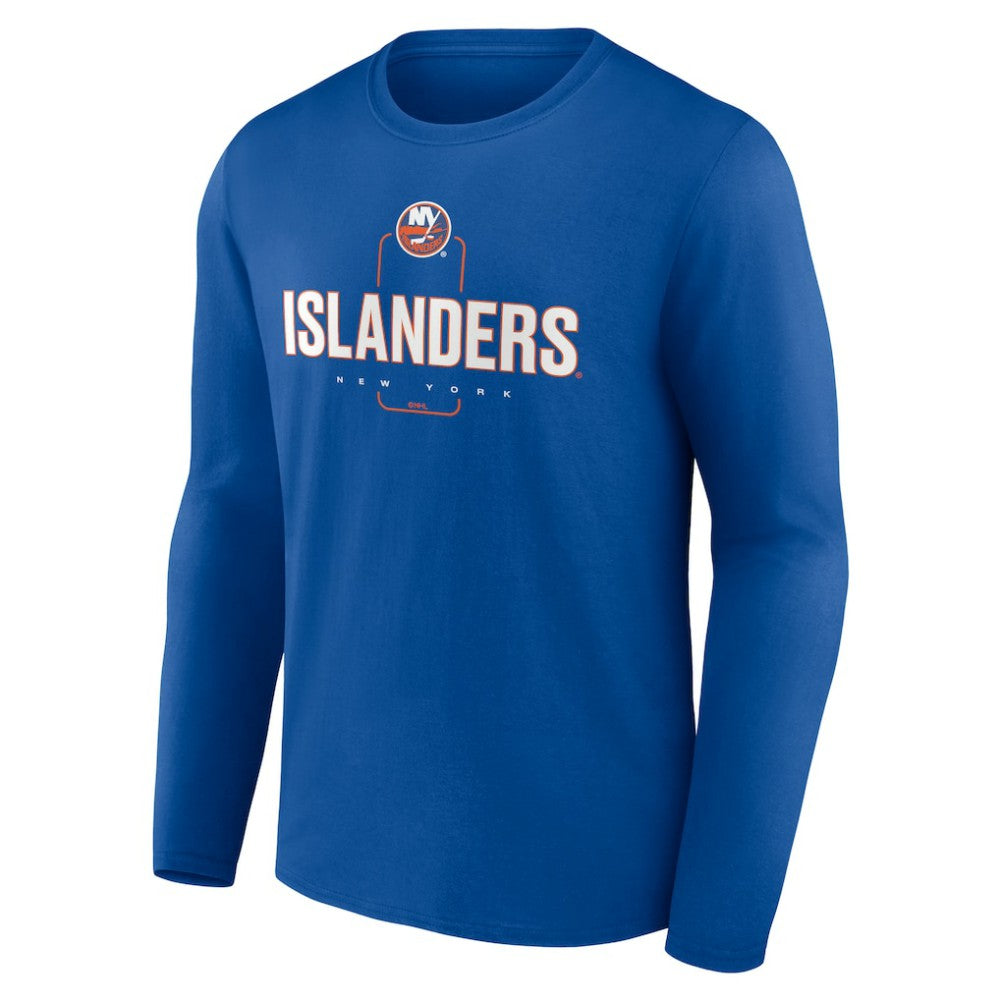 New York Islanders - Personalized Name & Number Midfielder Long Sleeve T-Shirt Royal