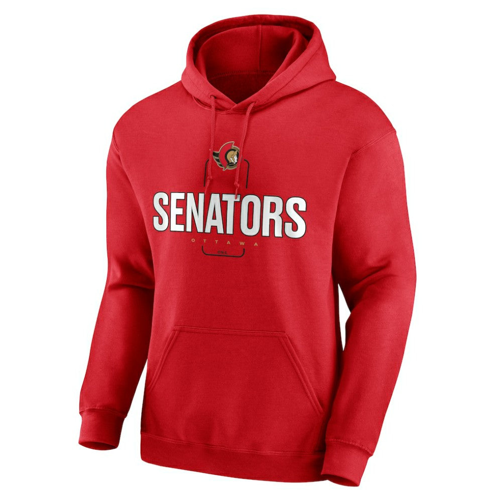 Ottawa Senators - Personalized Name & Number Midfielder Pullover Hoodie Red