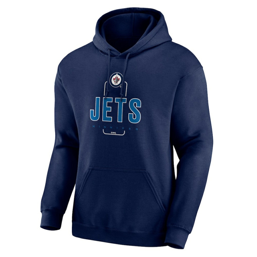 Winnipeg Jets - Personalized Name & Number Midfielder Pullover Hoodie Navy