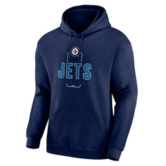 Winnipeg Jets - Personalized Name & Number Midfielder Pullover Hoodie Navy