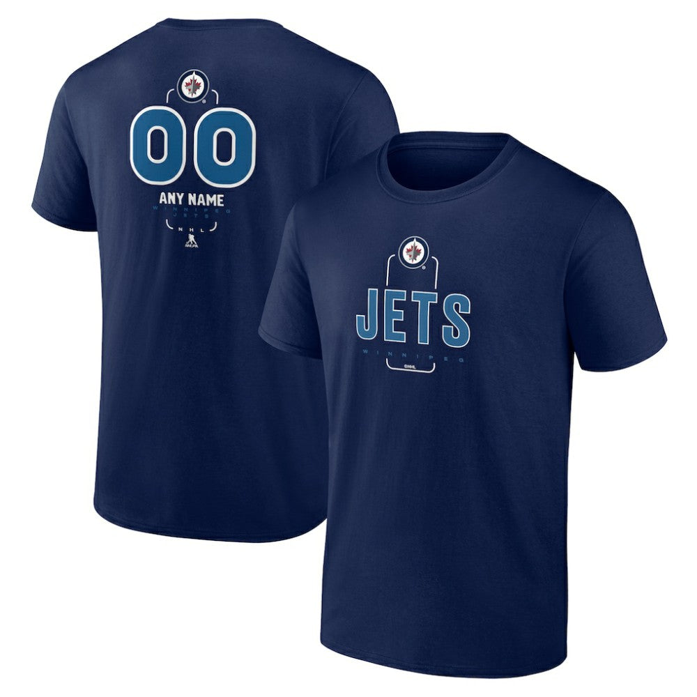 Winnipeg Jets - Personalized Name & Number Midfielder T-Shirt Navy