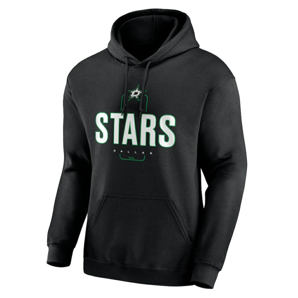 Dallas Stars - Personalized Name & Number Midfielder Pullover Hoodie Black