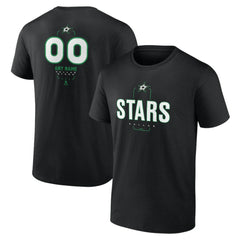 Dallas Stars - Personalized Name & Number Midfielder T-Shirt Black