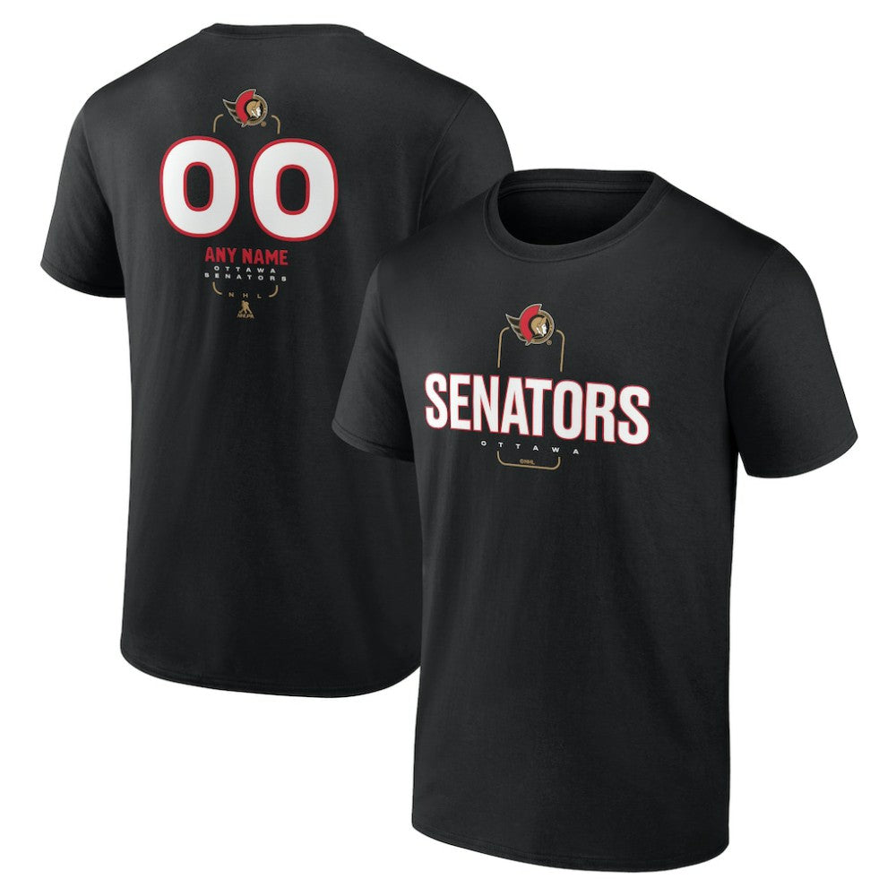 Ottawa Senators - Personalized Name & Number Midfielder T-Shirt Black