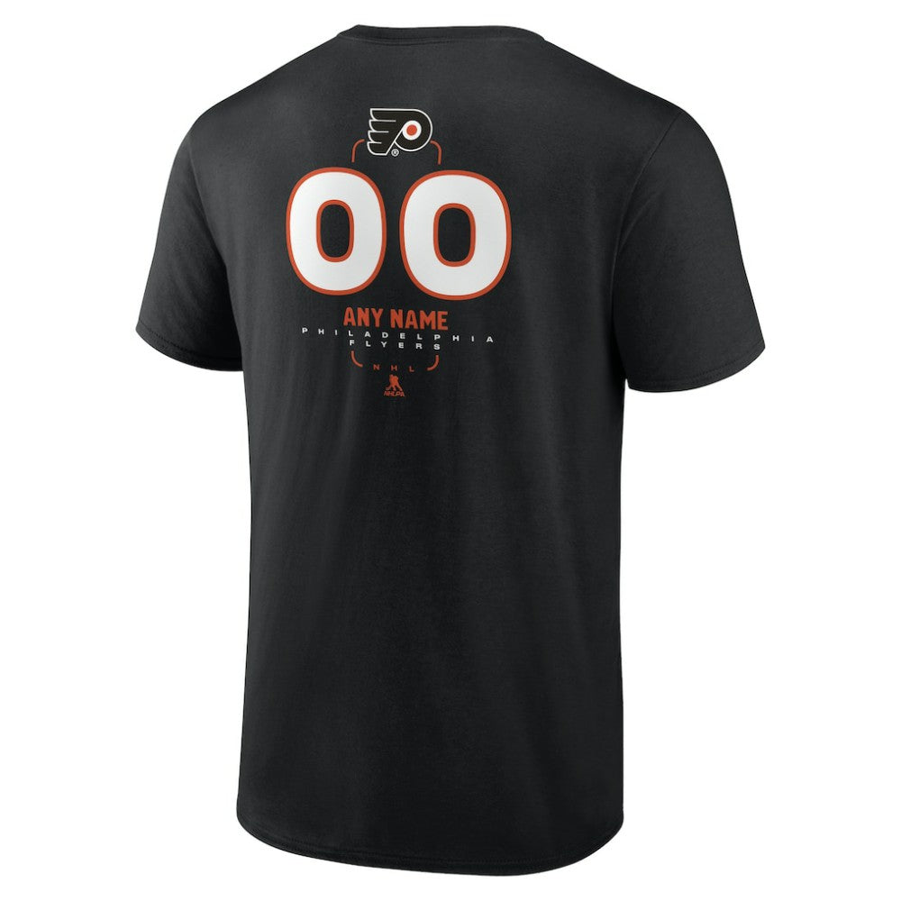 Philadelphia Flyers - Personalized Name & Number Midfielder T-Shirt Black